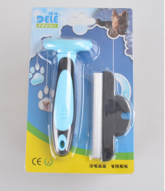 Dog Combs Pet Hair Removal Comb (Option: Blue-L)