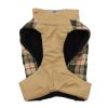 All-Weather Dog Coat - Beige Plaid