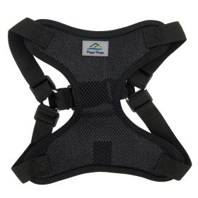 Choke Free Dog Back-Clip Dog Harness (Color: Black, Size: Small)