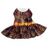 Fall Leaves Dog Dress With Matching Leash