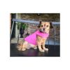Reversible Fleece Lined Puffer Coats for Dogs - Pink Plaid