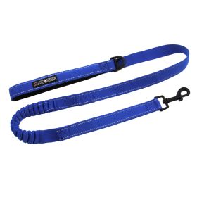Soft Pull Traffic Flat Dog Leashes (Color: Cobalt Blue, Size: One Size)