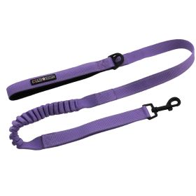 Soft Pull Traffic Flat Dog Leashes (Color: Paisley Purple, Size: One Size)
