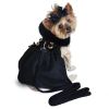 Wool Fur-Trimmed Coats for Dogs - Black