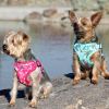 Choke Free Back-Clip Dog Harnesses - Pink Hibiscus