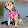 Choke Free Back-Clip Dog Harnesses - Pink Hibiscus