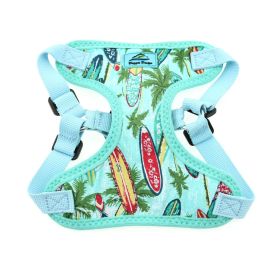 Choke Free Dog Back-Clip Dog Harness (Color: Surfboards and Palms, Size: Small)