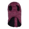 Zip-up Dog Puffer Vest For Dogs - Burgundy