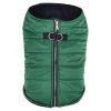 Zip-up Dog Puffer Vest For Dogs - Dark Green