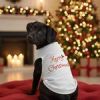 Merry Christmas Dog Shirt - White