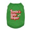 Santa's Little Helper Dog Shirt - Green