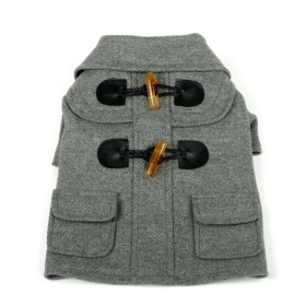 Fashion Collared Wool Dog Coats (Size: X-Small)