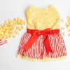 Popcorn Dog Dress with Matching Leash