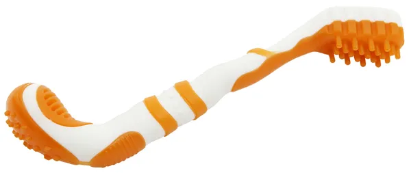Durable Tooth Brush Dental Care for Dogs (Color: Orange)