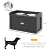 Elevated Dog Bowls with Storage Drawer
