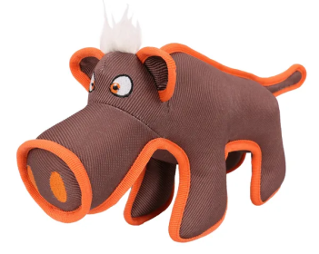 Animal Plush Chew Dog Toy (Color: Brown)