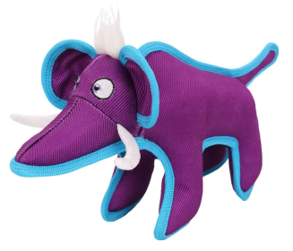 Animal Plush Chew Dog Toy (Color: Purple)