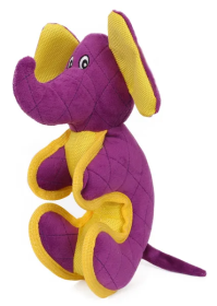 Squeaky Plush Animal Dog Chew Toy (Color: Purple)