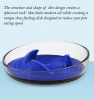 Modern Shark Fin Shaped Slow Feeder Dog Bowl