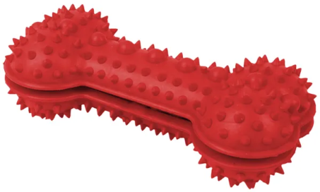 Treat Dispensing Dental Toy (Color: Red)