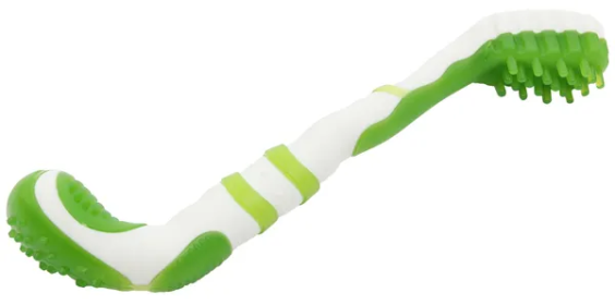 Durable Tooth Brush Dental Care for Dogs (Color: Green)