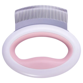 Handheld Travel Flexible Dog Comb (Color: Pink)