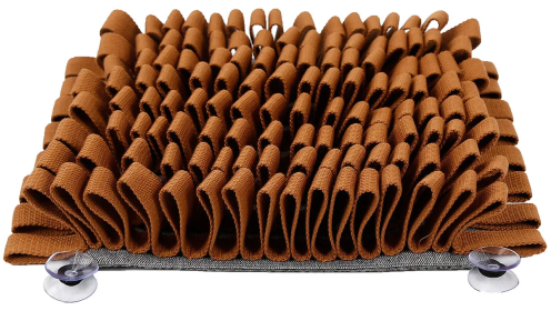 Interactive Snuffle Mat with Suction (Color: Brown)