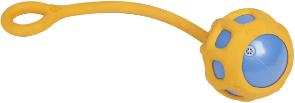 Tugging and Squeaking Dog Fetch Toys (Color: Orange)