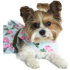 Pink Rose Dog Dress with Matching Leash