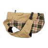 All-Weather Dog Coat - Beige Plaid