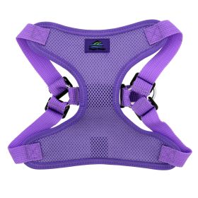 Choke Free Dog Back-Clip Dog Harness (Color: Paisley Purple, Size: Small)