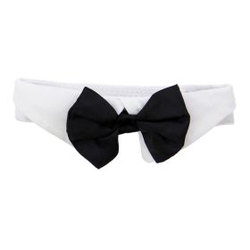 Black Satin Bow Ties For Dogs (Size: Small)