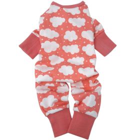 Fluffy Clouds Dog Pajamas - Coral (Size: Small)