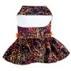 Fall Leaves Dog Dress With Matching Leash