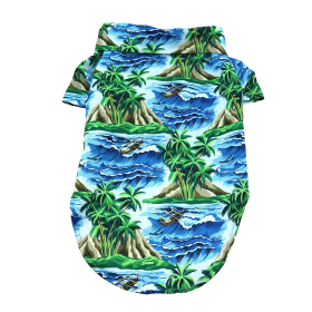 Hawaiian Camp Dog Shirt - Island Life (Size: Small)