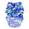 Hawaiian Camp Dog Shirts - Ocean Blue and Palms