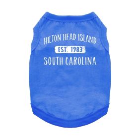Hilton Head Island, SC Dog Shirt - Blue (Size: Small)
