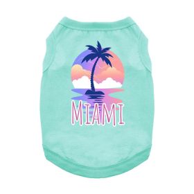 Miami Dog Shirt - Teal (Size: Small)