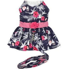 Moonlight Sails Dog Dress with Matching Leash (Size: Small)