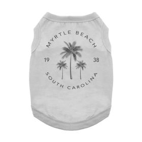 Myrtle Beach, SC Dog Shirt - Gray (Size: Small)
