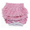 Dog Outfit Additions Ruffled Pink Gingham Dog Panties