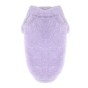 Soft Plush Dog Sweaters - Lavender (Size: Small)
