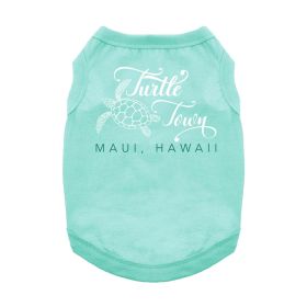 Turtle Town Maui, HI Dog Shirt - Teal (Size: Small)