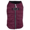 Zip-up Dog Puffer Vest For Dogs - Burgundy