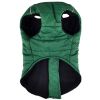 Zip-up Dog Puffer Vest For Dogs - Dark Green