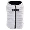 Zip-up Dog Puffer Vest For Dogs - White