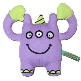 Three-Eye Monster Dog Plush Toy (Color: Purple)