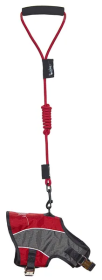 2-in-1 Adjustable Dog Harness and Leash (Color: Red, Size: X-Small)