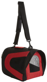 Airline Approved Folding Dog Carrier (Color: Red, Size: Large)