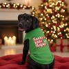 Santa's Little Helper Dog Shirt - Green